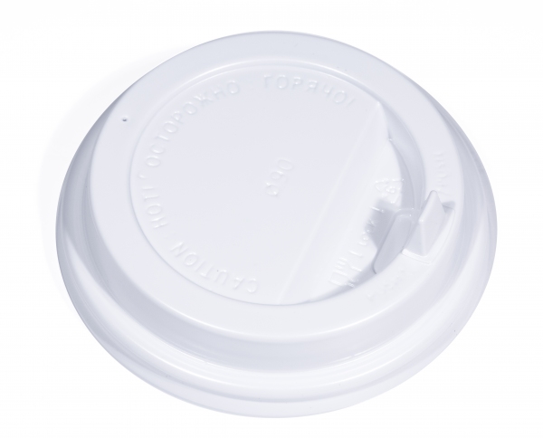 Товар крышка с отрывным питейником пс-90, d-90 мм, h-18 мм в категории каталога пластиковые крышки