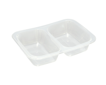Товар лоток под запайку 187*137*36мм, 2-х секц 50/50 прозрачный, пп 340 шт/кор рп в категории каталога лотки под запайку