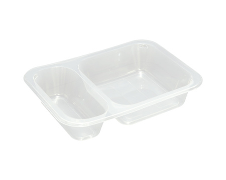 Товар лоток под запайку 187*137*36мм, 2-х секц 30/70 прозрачный, пп 340 шт/кор в категории каталога лотки под запайку