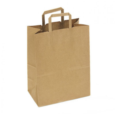 Товар пакет с плоскими ручками, 280х240х140 мм в категории каталога бумажные пакеты