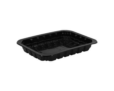 Товар лоток 187х137х25 мм, 350 мл, черный, под запайку, рр (682 шт/кор) в категории каталога лотки
