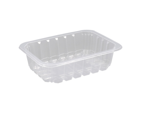 Товар лоток под запайку 187*137*36 мм с ребрами, прозрачный пп 320/кор в категории каталога лотки под запайку