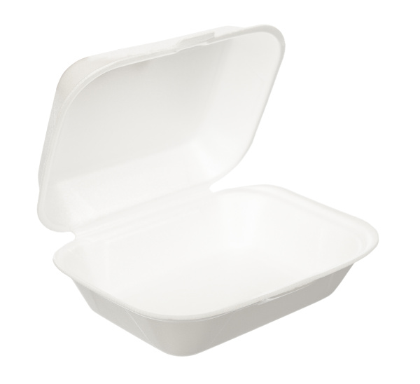 Товар ланч-бокс lbs 195х150х70 мм, без секций, белый, впс (100 шт/пак)  в категории каталога лотки, ланч-боксы