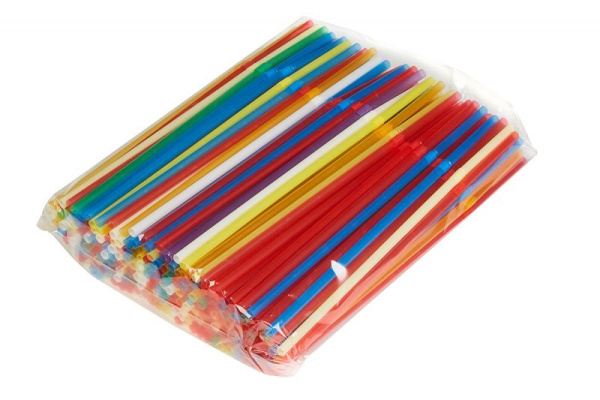 Товар трубочка коктейльная с гофрой, цветные, 8х240мм в категории каталога трубочки