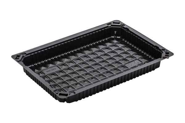 Товар контейнер рп-208 дно, 234х164х25,3 мм, черный, пс в категории каталога контейнеры для суши и роллов