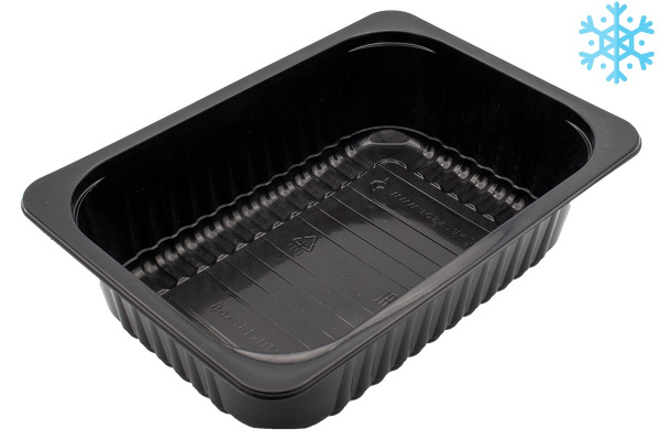 Товар лоток под запайку 210*148*55 мм, черный, пп, для заморозки 260 шт/кор в категории каталога лотки под запайку