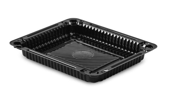 Товар контейнер рп-211 дно, 158,6х130,6х19 мм, черный, пс в категории каталога контейнеры для суши и роллов