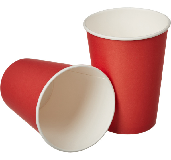 Товар стакан красный однослойный 400 мл в категории каталога стаканы бумажные однослойные