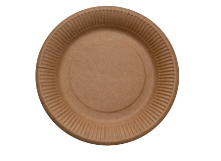 Товар тарелка 230 d крафт  в категории каталога тарелки одноразовые