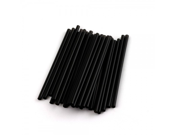 Товар трубочка коктейльная прямая черная 8х240 мм в категории каталога трубочки