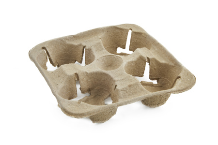 Товар держатель для 4-х стаканов крафт, 200х200х50 мм в категории каталога аксессуары для стаканов